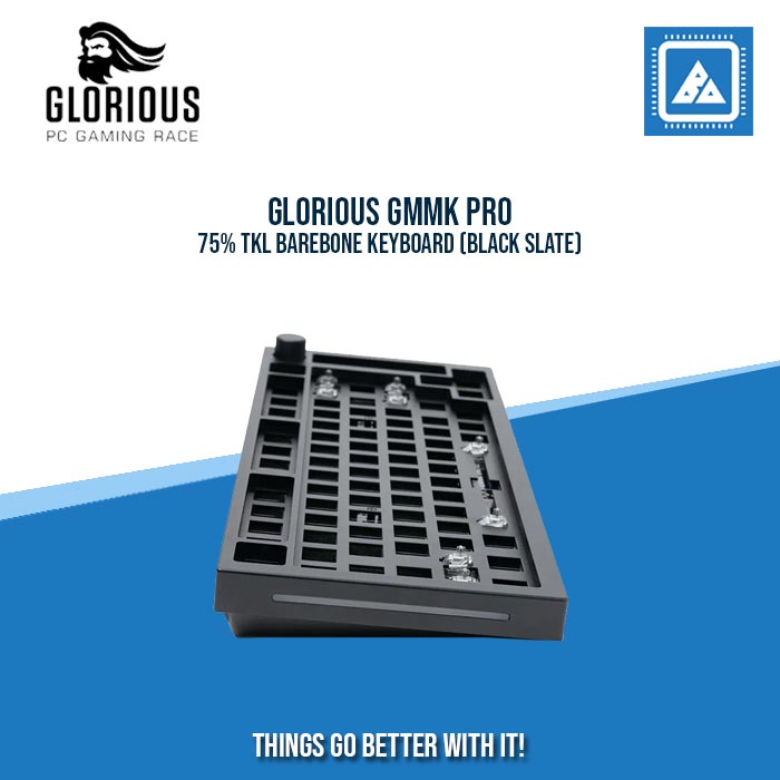 GLORIOUS GMMK PRO 75% TKL BAREBONE KEYBOARD (BLACK SLATE) GLORIOUS GMMK PRO 75% TKL BAREBONE KEYBOARD (BLACK SLATE)